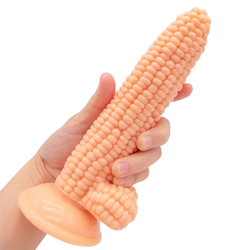 Vegetable Corn Female Dildo with Suction Cup