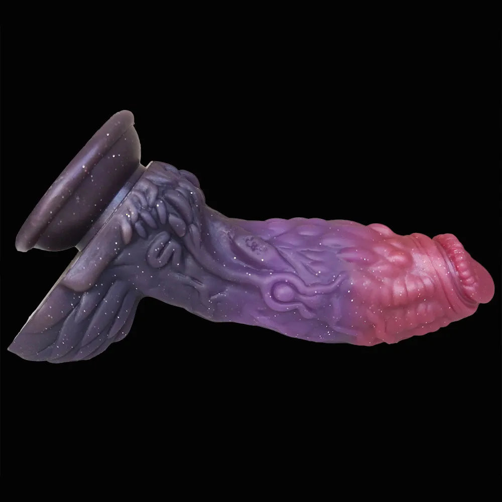 Colorful Monster Butt Plug Soft Suction Cup Dildo