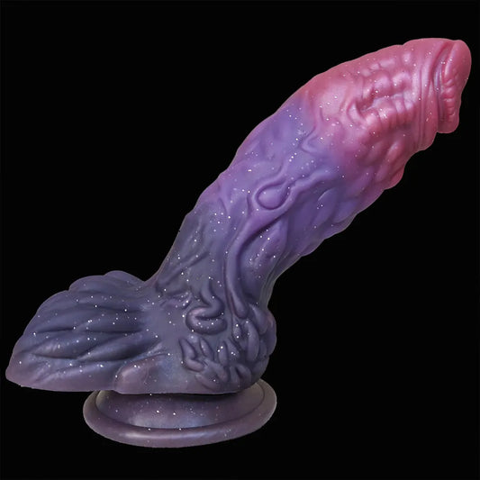 Colorful Monster Butt Plug Soft Suction Cup Dildo