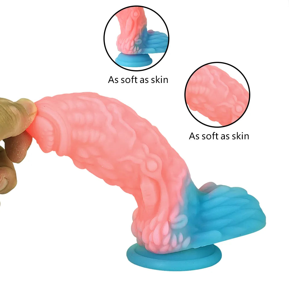 New Dragon Dildos Colourful Huge Penis Butt Plug G-spot Toys for Women Monster Dildo with Suction Cup Anal Toys Adult Sex Toy