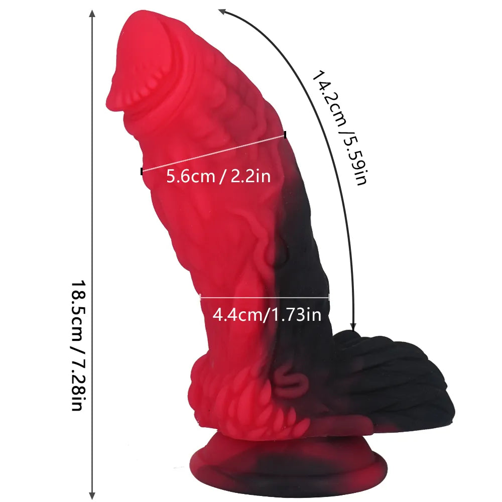 New Dragon Dildos Colourful Huge Penis Butt Plug G-spot Toys for Women Monster Dildo with Suction Cup Anal Toys Adult Sex Toy