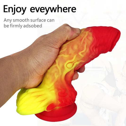 New Dragon Dildos Colourful Huge Penis Butt Plug G-spot Toys for Women Monster Dildo with Suction Cup Anal Toys Adult Sex Toy