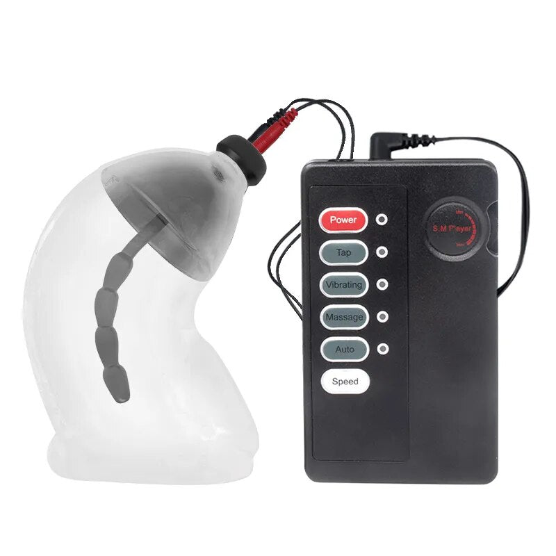 Electric Penis Stimulator Male Chastity Cage