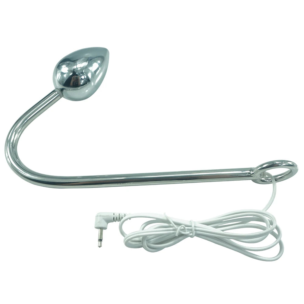 New Electro wave physical shock anal hook beads plug ring massager electrical stimulation medical therapy device sex toys