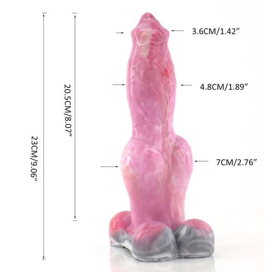 New FAAK Huge Anal Sex Toy Gory Raw Meat Color Animal Dogs Fantasy Dildo Big Knot Buttplug Masturbator Sex Toy For Women Men 18+