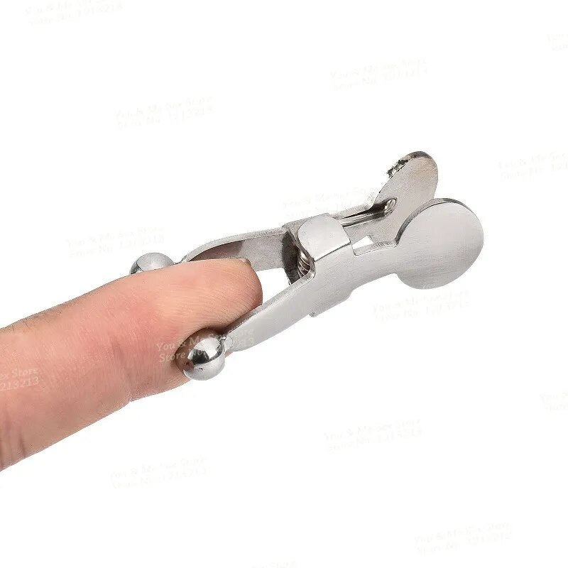 New Female Stainless Steel Nipple Clamp Slave Stimulator Metal Nipple Clips Breast Bondage Restraint Fetish Sex Toys For Woman