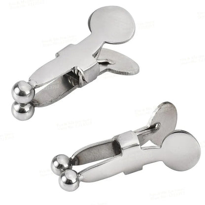 New Female Stainless Steel Nipple Clamp Slave Stimulator Metal Nipple Clips Breast Bondage Restraint Fetish Sex Toys For Woman