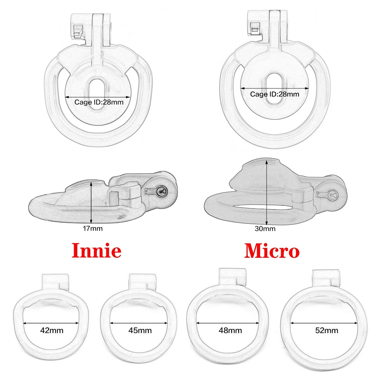 New Flat Chastity Cage Sissy정조대Penis Lock with 4 Size Cock Rings SM Sissy Chastity Device Male Bondage Belt Sex Toys for Men Gay