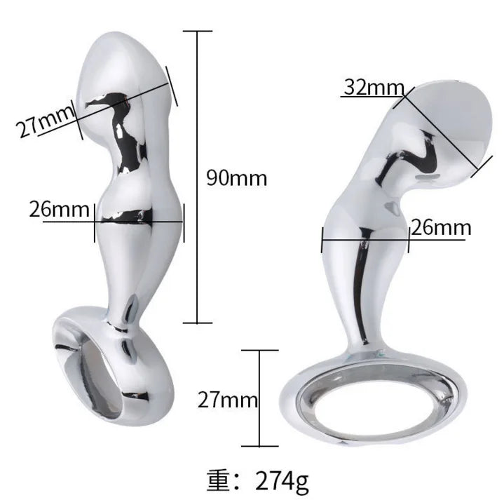 New High Quality Stainless Steel Anal Plug Metal Prostate Massage Wand Butt Plug Sex Toys for Men Women Gay Erotic Adult Product