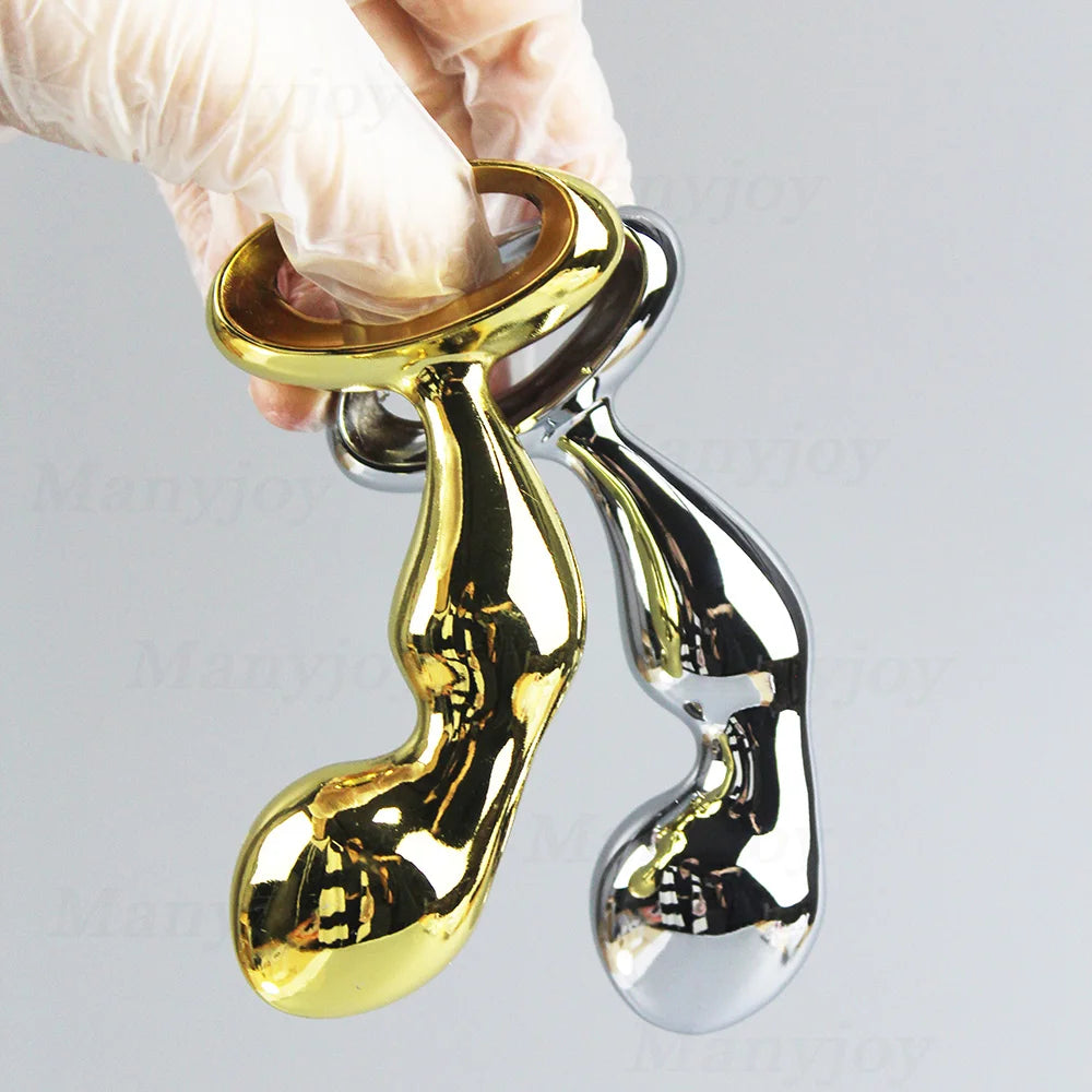 New High Quality Stainless Steel Anal Plug Metal Prostate Massage Wand Butt Plug Sex Toys for Men Women Gay Erotic Adult Product