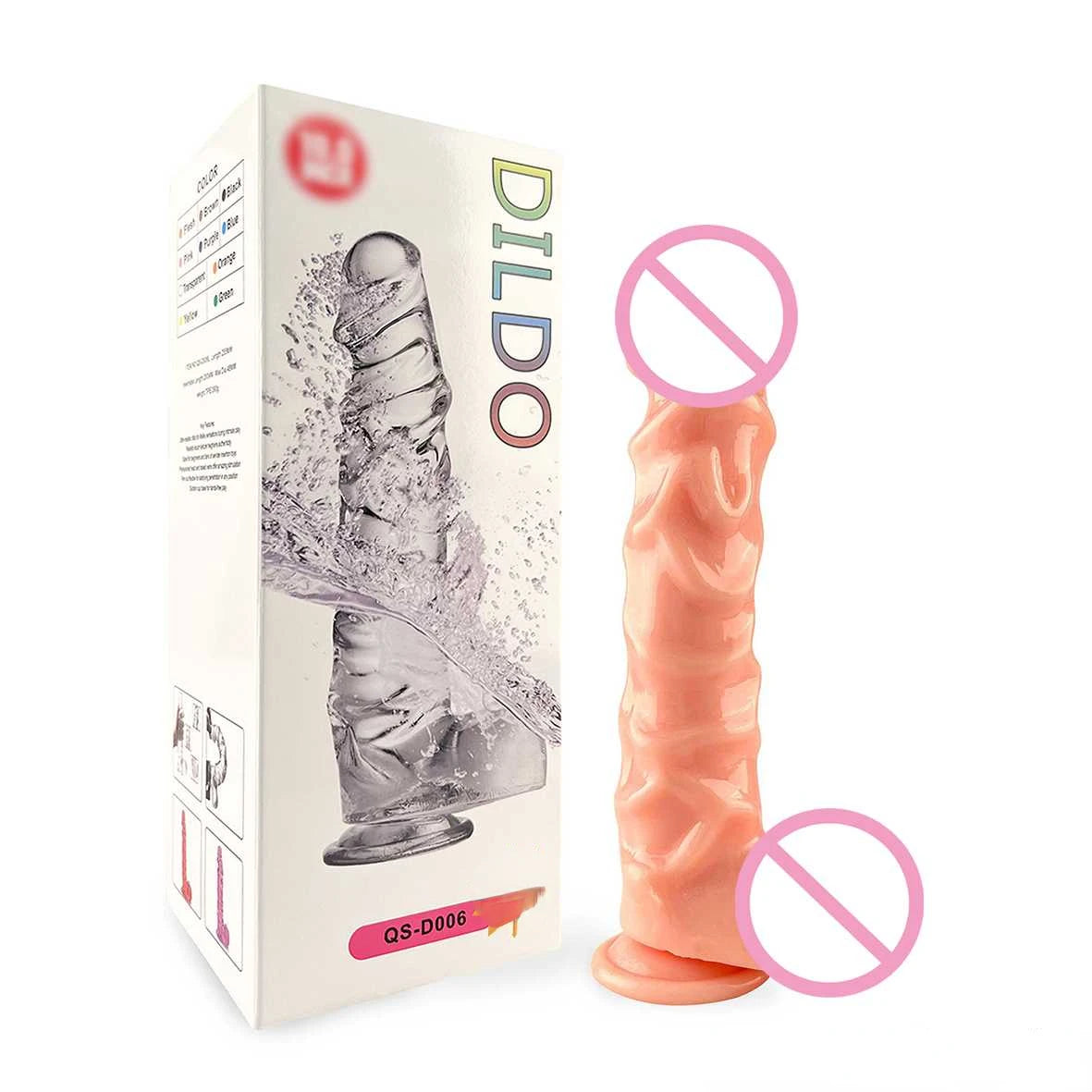 New Large Jelly Dildos with Huge Suction Cup Spiral Stripes G-spot Vaginal Stimulation Female Masturbator Sex Toys for Women Gay