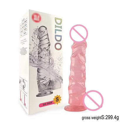 New Large Jelly Dildos with Huge Suction Cup Spiral Stripes G-spot Vaginal Stimulation Female Masturbator Sex Toys for Women Gay