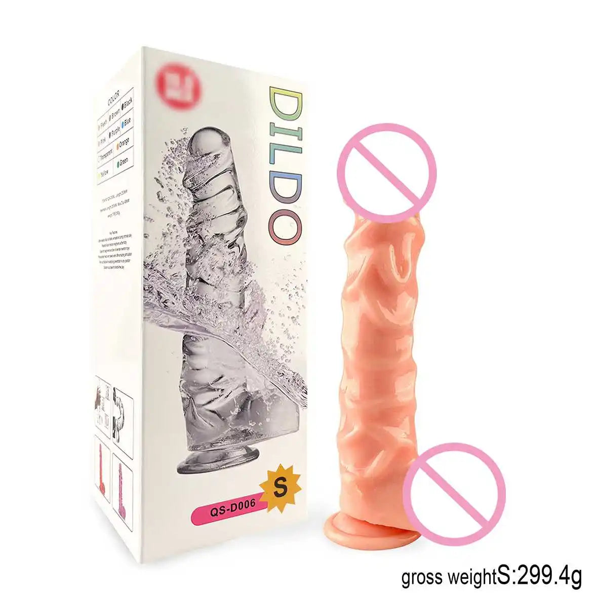 New Large Jelly Dildos with Huge Suction Cup Spiral Stripes G-spot Vaginal Stimulation Female Masturbator Sex Toys for Women Gay