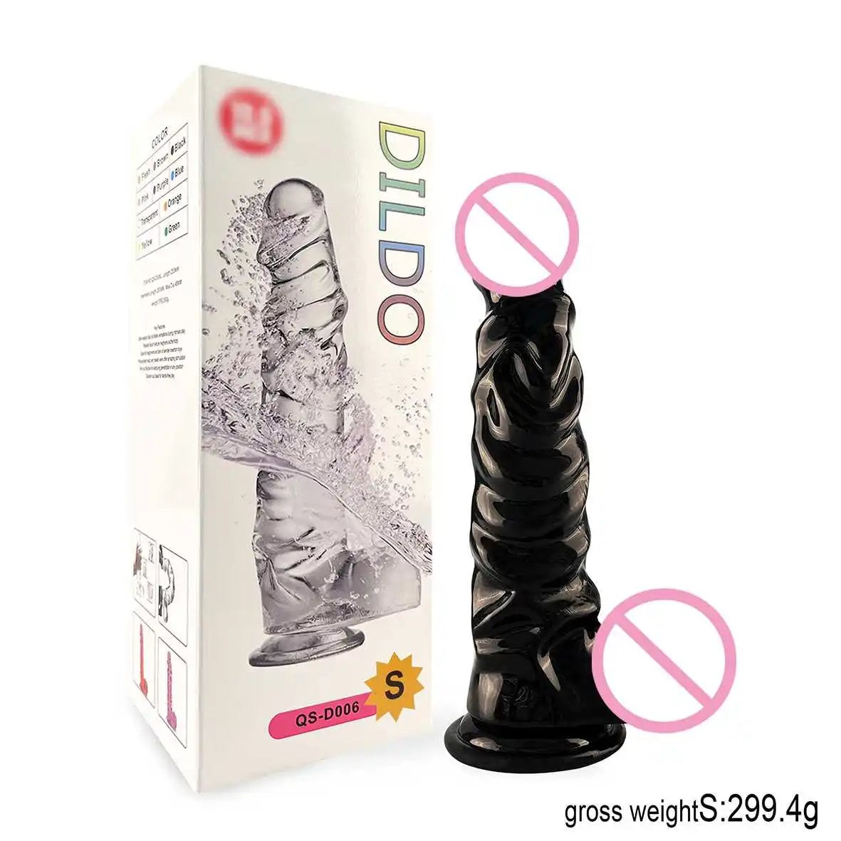 New Large Jelly Dildos with Huge Suction Cup Spiral Stripes G-spot Vaginal Stimulation Female Masturbator Sex Toys for Women Gay