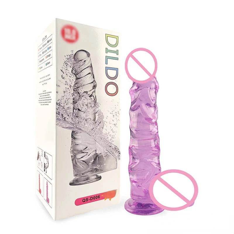 New Large Jelly Dildos with Huge Suction Cup Spiral Stripes G-spot Vaginal Stimulation Female Masturbator Sex Toys for Women Gay