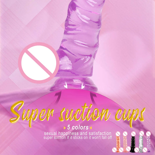 New Large Jelly Dildos with Huge Suction Cup Spiral Stripes G-spot Vaginal Stimulation Female Masturbator Sex Toys for Women Gay