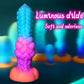 New Luminous Anal Dildo Sex Toys for Women Men Colourful Glowing Dildo Penis Huge Dragon Monster Dildo Butt Plug Adult Toys