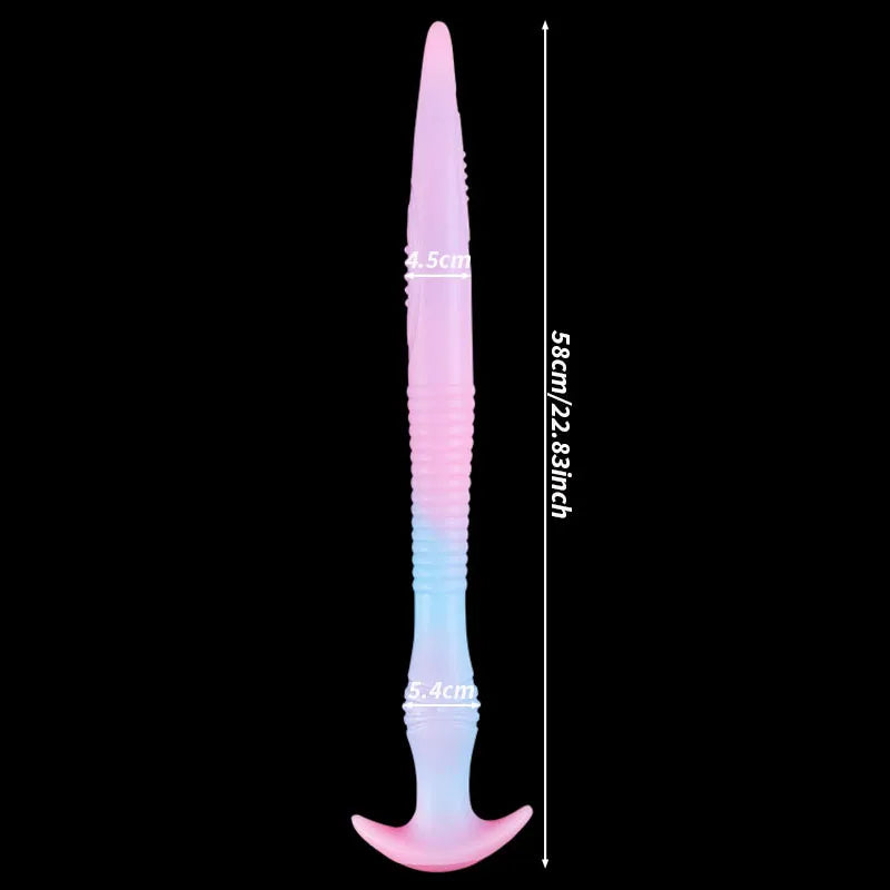 New Luminous Anal Plug Huge Sex Toy For Women/Men Masturbators Soft Silicone Long Butt Plug Dragon Dildo Anal Sex Toys