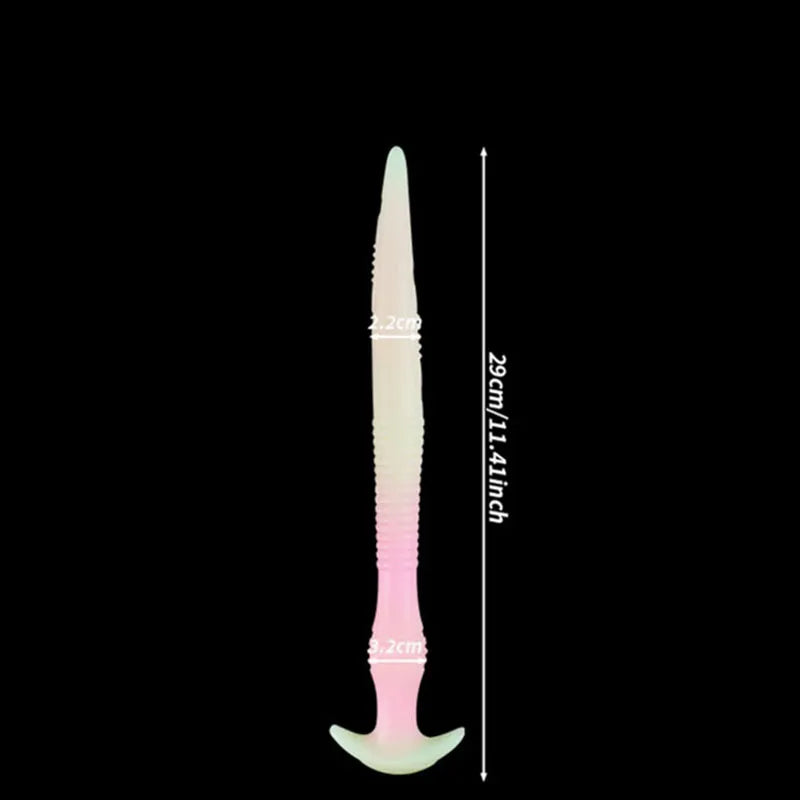 New Luminous Anal Plug Huge Sex Toy For Women/Men Masturbators Soft Silicone Long Butt Plug Dragon Dildo Anal Sex Toys