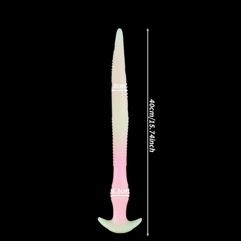 New Luminous Anal Plug Huge Sex Toy For Women/Men Masturbators Soft Silicone Long Butt Plug Dragon Dildo Anal Sex Toys