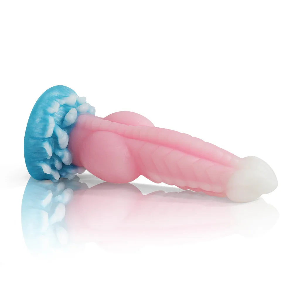 Luminous Anal Plug Huge Soft Silicone Dragon Monster Dildos