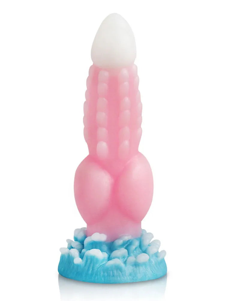 Luminous Anal Plug Huge Soft Silicone Dragon Monster Dildos