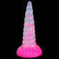 New Luminous Anal Toy Huge Silicone Screw Thread Anal Plug G-Spot Massage Dildo for Anal Glowing In Dark Sex Toys for Women