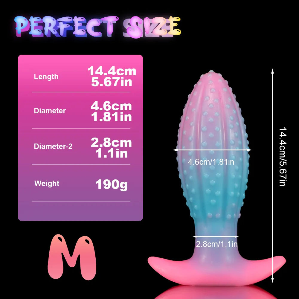 New Luminous Anal Toys Cute Soft Buttplug Female Masturbator Sex Toys For  Women Skin Feeling Anal Plug Silicone Anal Dildos