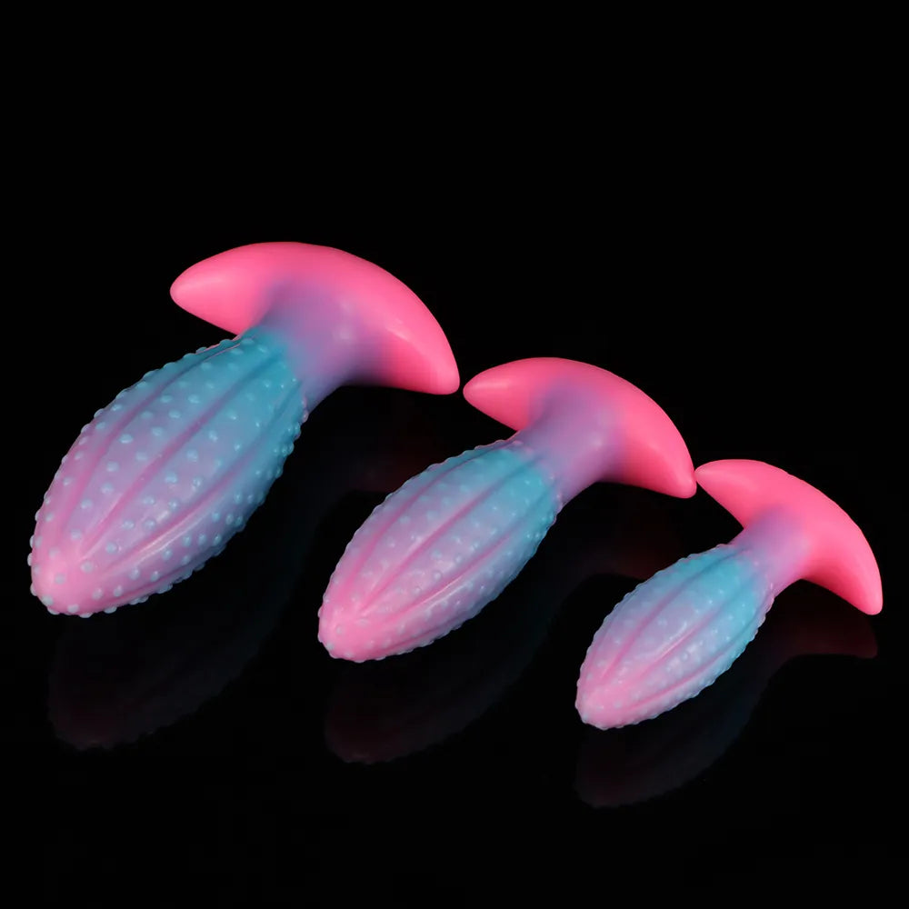 New Luminous Anal Toys Cute Soft Buttplug Female Masturbator Sex Toys For  Women Skin Feeling Anal Plug Silicone Anal Dildos