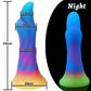 New Luminous Anal Toys Dragon Dildo Glowing Monster Penis Colourful Butt Plug Soft Dildo with Suction Cup Sex Toys for Women/Men