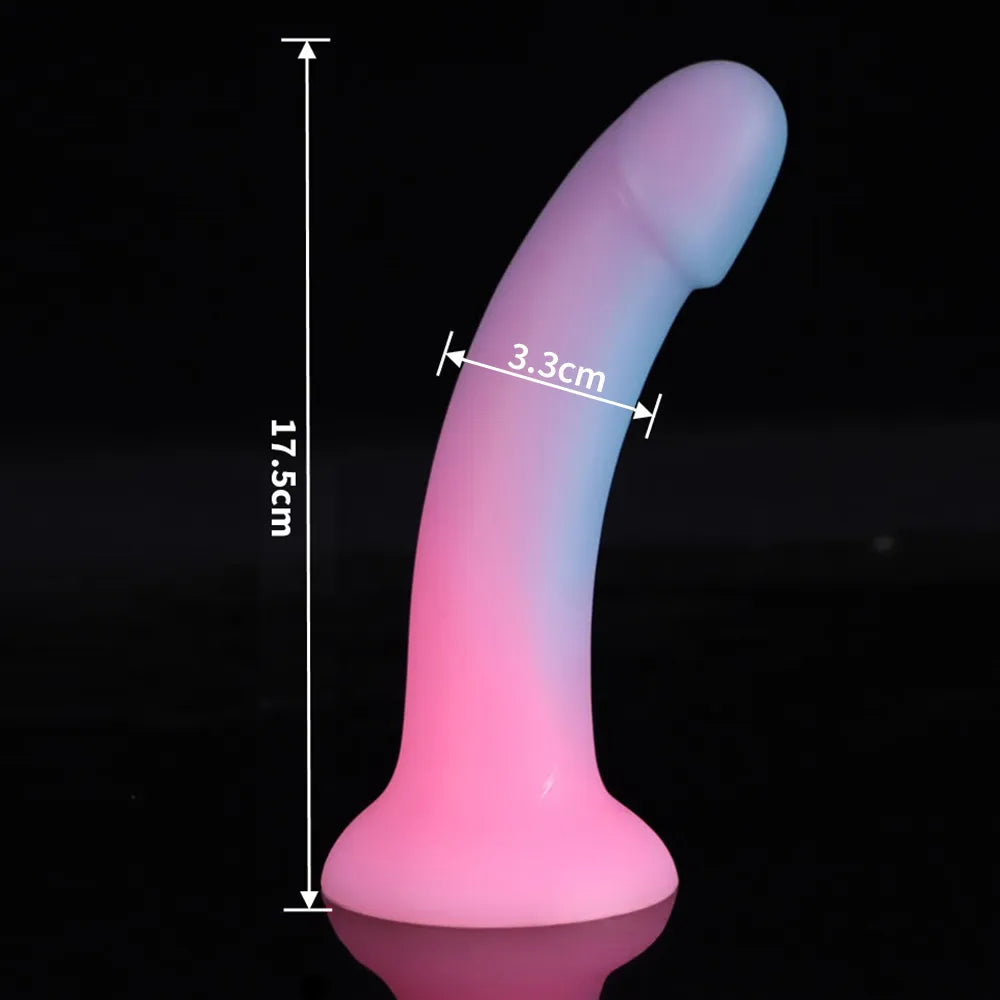 New Luminous Dildo Anal Plug Silicone Small Penis Adult Toys Prostate Massage Anal Toys Buttplug Sex Toy for Women Sex Products