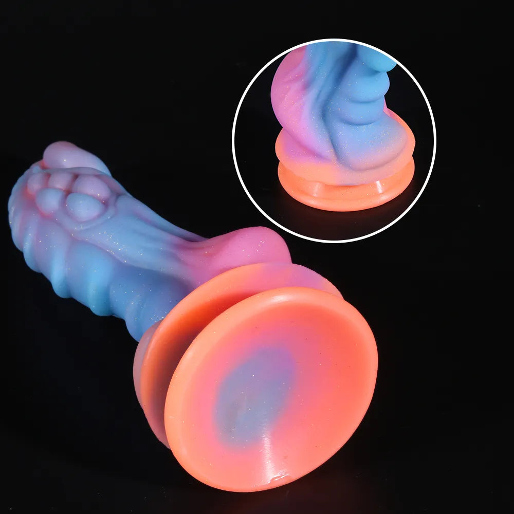 New Luminous Dildo Anal Sex Toys for Women Men Colourful Glowing Dildo Penis Huge Dragon Monster Dildo Butt Plug Adult Toys