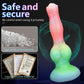 New Luminous Dildos Anal Toys Colourful Glowing Dragon Penis Huge Monster Dildo with Suction Cup Butt Plug Sex Toys for Women