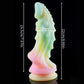 New Luminous Dragon Dildos Colourful Glowing Anal Toys Butt Plug Huge Monster Dildo with Suction Cup Sex Toys for Women/Men