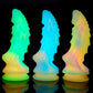 New Luminous Dragon Dildos Colourful Glowing Anal Toys Butt Plug Huge Monster Dildo with Suction Cup Sex Toys for Women/Men