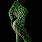 New Luminous Sexy Crotchless Lingerie Teddies Fishnet Bodysuit Women Erotic Outfit Stretch Mesh Hollow Underwear Bodystockings