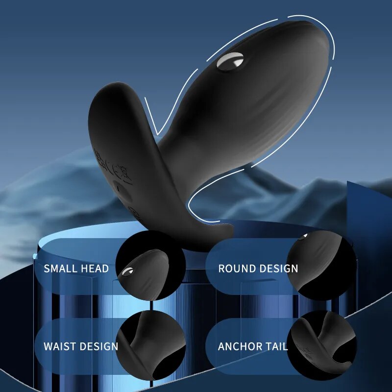 Male Electric Shock Pulse Prostate Massager Butt Plug