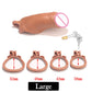 New Male Lightweight Small Chastity Cage Device 4 Cock Rings Set Mini Penis Cage Ball Lock Bondage Trainer Belt Slave SexToy Man