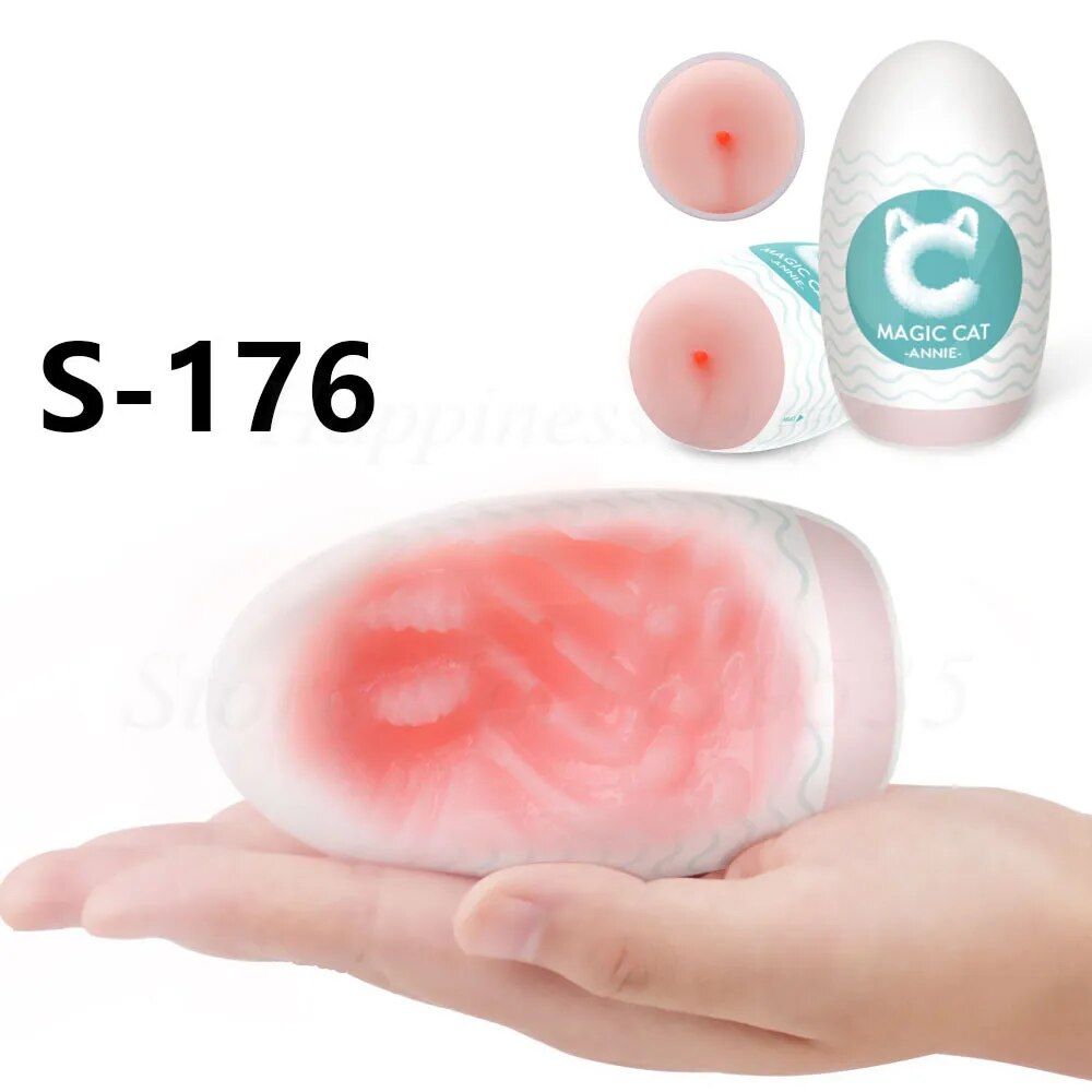 New Male Masturbator Egg Cup Erotic Sextoys Pocket Pussy Vagina Realistic Adult Sex Toys for Men Stimulating Penis Masturbatings