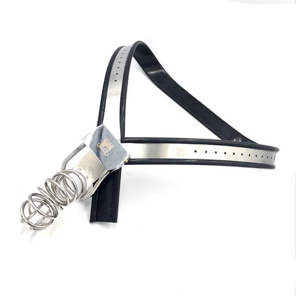 New Male Stainless Steel Chastity Belt BDSM Bondage Pants Chastity Device Hollow Cock Cage Lockable Penis Sex Toys for Men