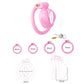 New Pink Chastity Cock Cage For Men Sissy Bondage Chastity Devices콕링Penis Cage Abstinence Lock Ring Penis BDSM Gay Adult SexToys