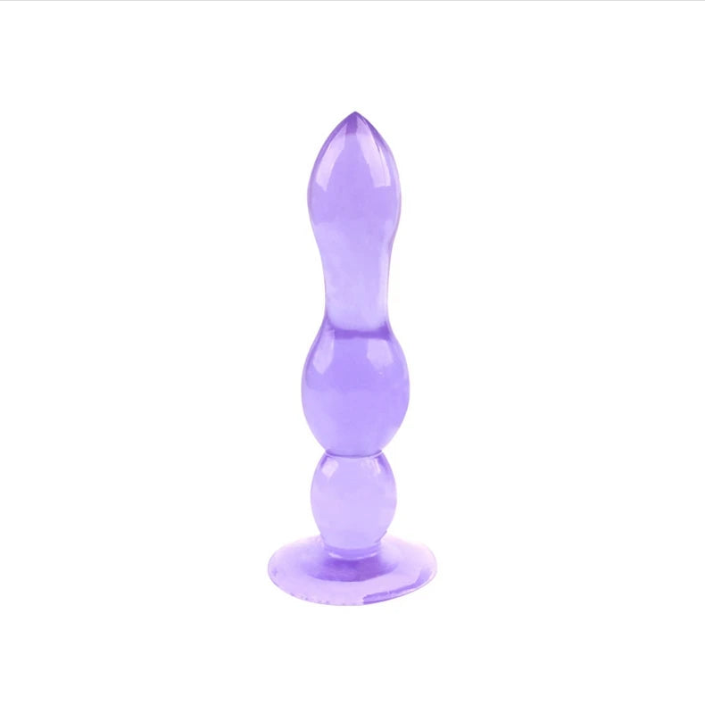 New Player Gentle Anal Beads Jelly Anal Plug Prostate Massager Silicone Adult Sex Toys For Woman Men Gay Erotic Product