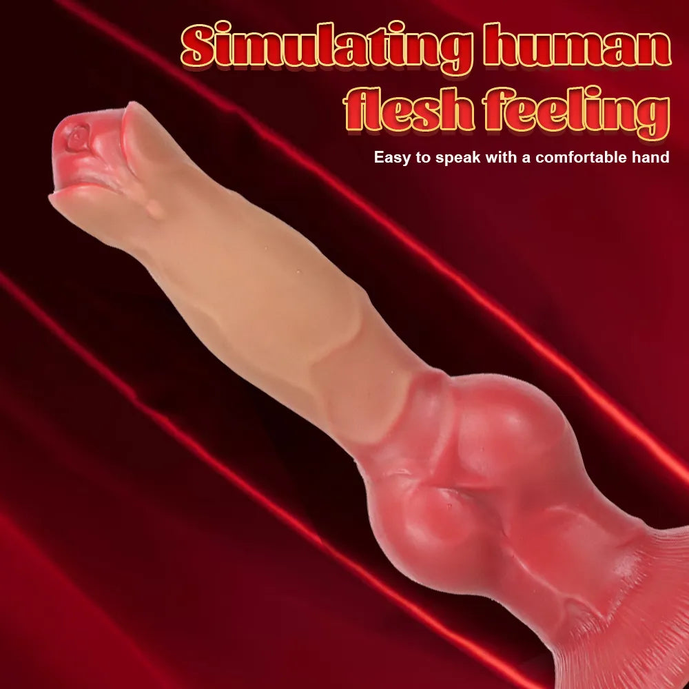 New Realistic Animal Dog Dildo Soft Huge Wolf Penis Suction Cup Anal Sex Toys for Female Strapon Butt Plug Erotic Shop Dick