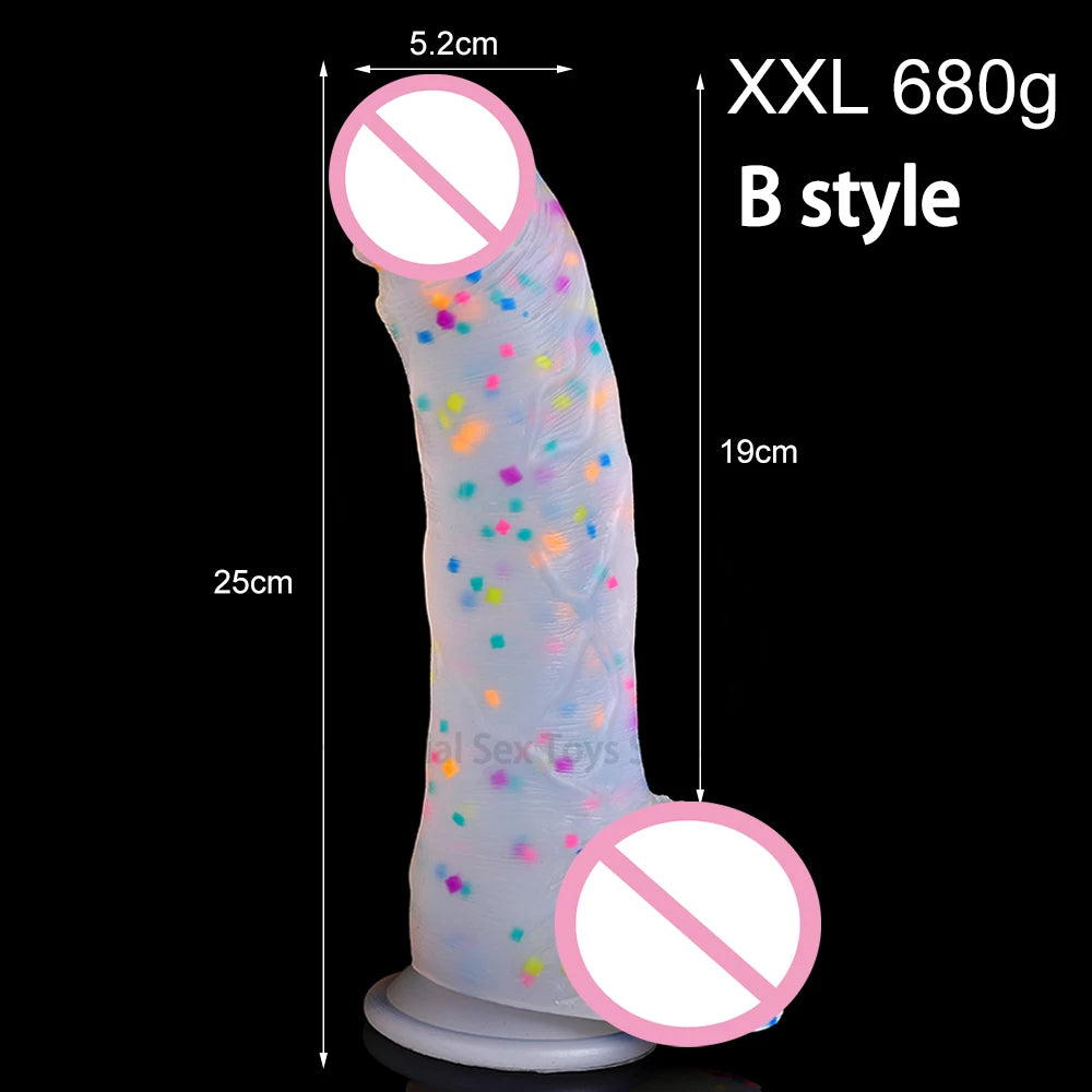 New Realistic Dildos Sexy Toy For Men Woman Erotic Jelly Dildo With Super Strong Suction Cup Big Anal Plug Masturbator Huge Dick