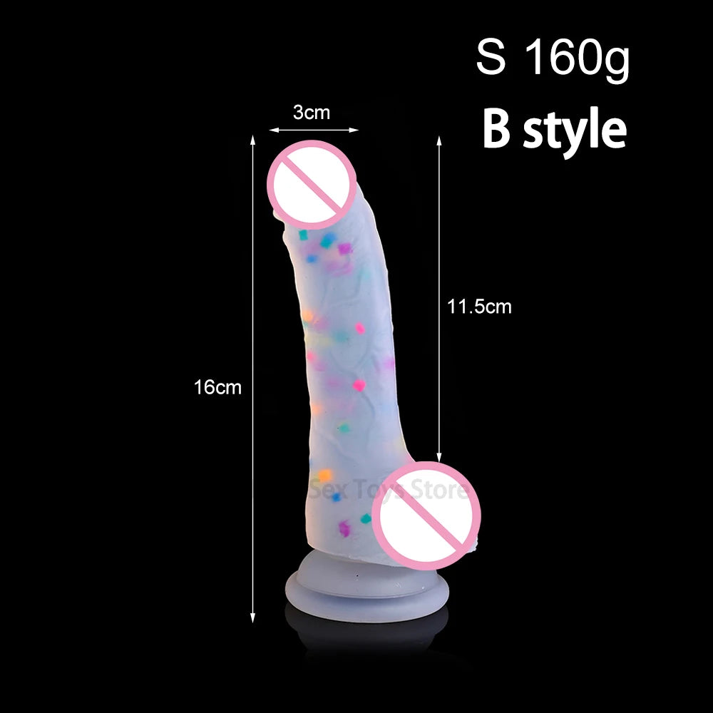 New Realistic Dildos Sexy Toy For Men Woman Erotic Jelly Dildo With Super Strong Suction Cup Big Anal Plug Masturbator Huge Dick