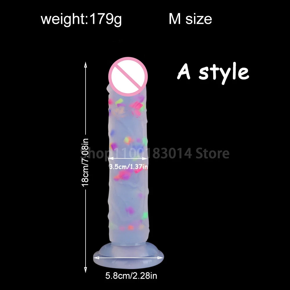 New Realistic Dildos Sexy Toy For Men Woman Erotic Jelly Dildo With Super Strong Suction Cup Big Anal Plug Masturbator Huge Dick