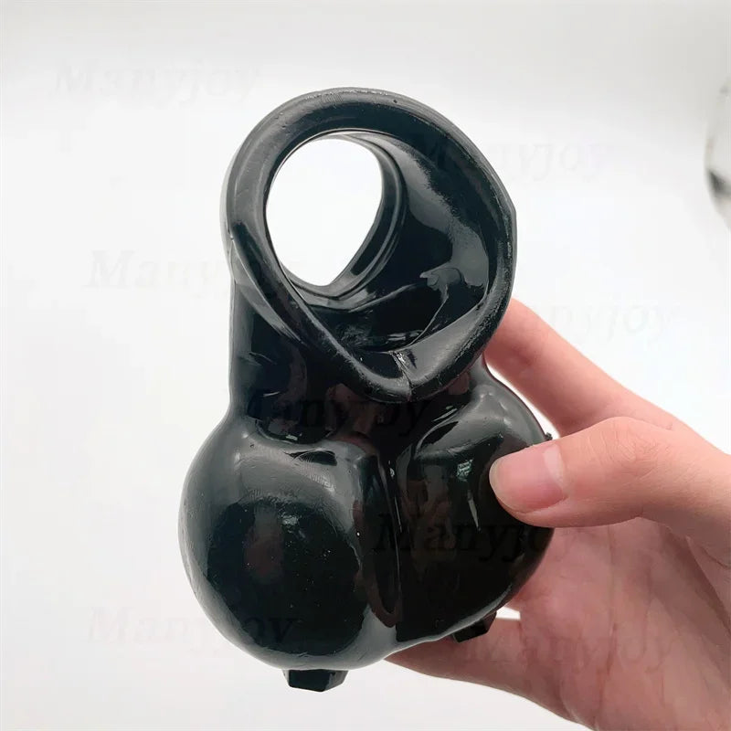 New Reusable Penis Rings Silicone Ball Stretchers Scrotum Testicle Bondage Sex Toys for Men Time Delay Cockrings Chastity Toys