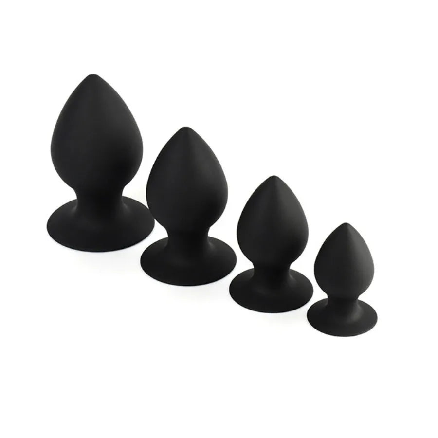 New S/M/L Comfortable Silicone Anal Plug Suction Cup Big Butt Plug,Anal Dilator Huge Anal Toys for Women Anus Adult Games