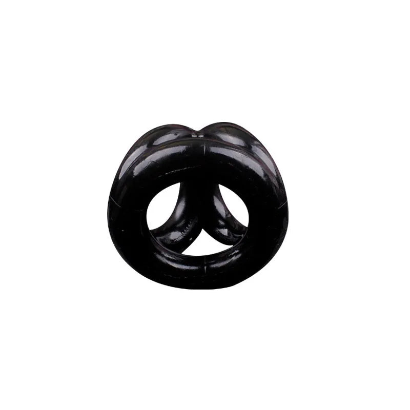 New Silicone 3 Rings Penis Lock Ring SM Testicle Bondage Ball Stretcher Cock Cage Delay Ejaculation Sex Toys for Men Couples 18+