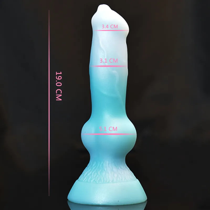 New Silicone Wolf Dildos with Suction Cup Dog Dilldo Animal Penis Female Masturbator Anal Plug Artificial Dick Adult Sex Toys